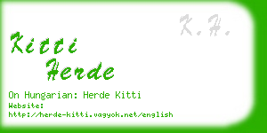 kitti herde business card